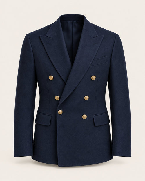 Men's Navy Portofino Double-Breasted Blazer