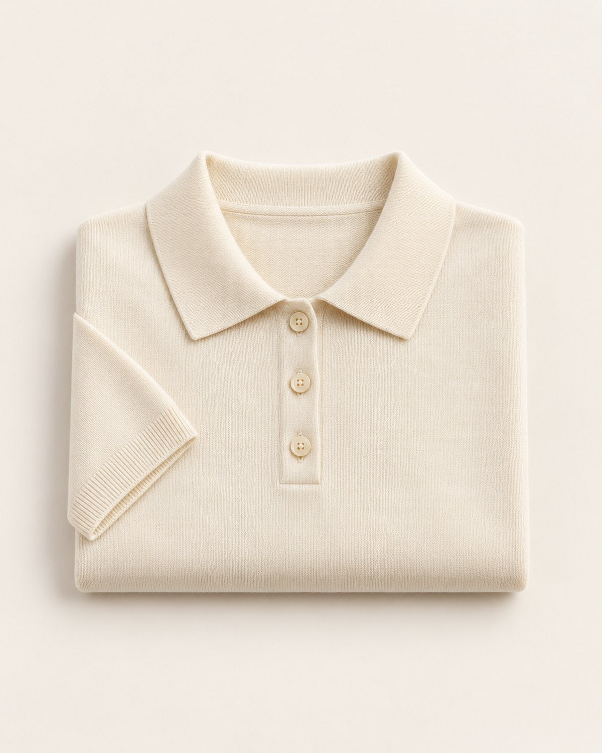 Women's Cream Bellagio Knitted Polo