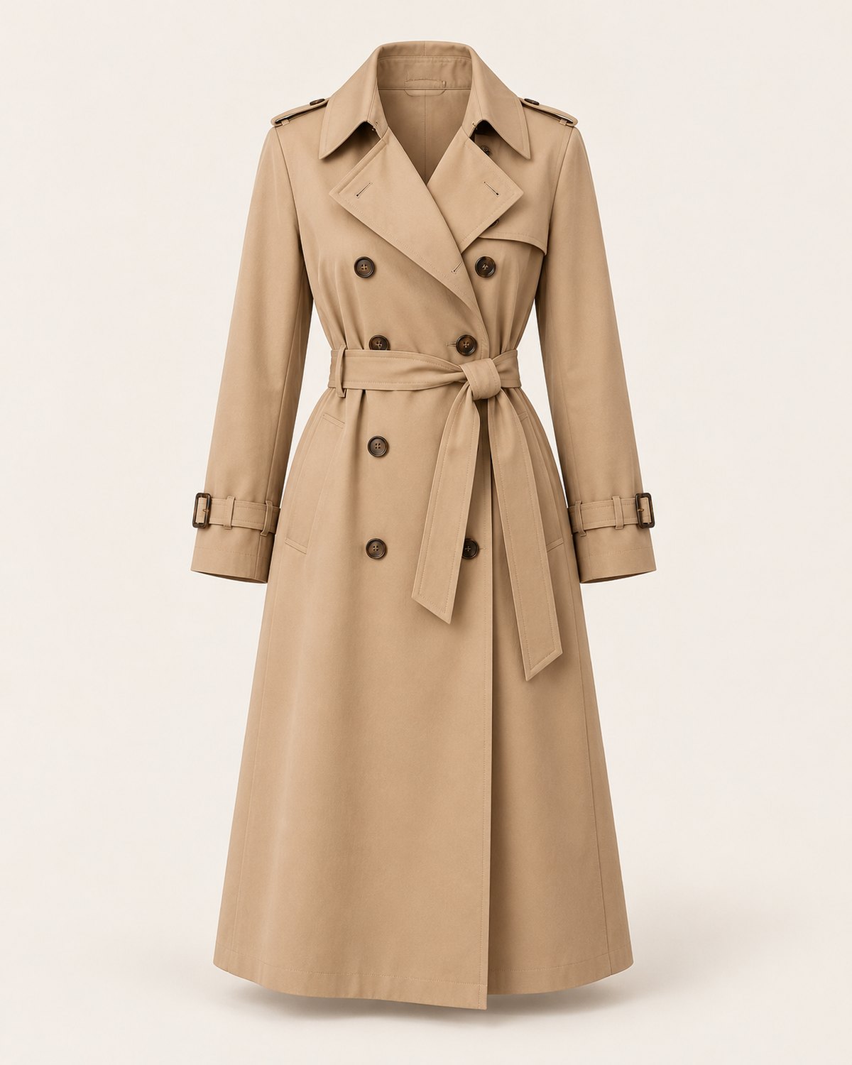 Women's Camel Menaggio Trench Coat